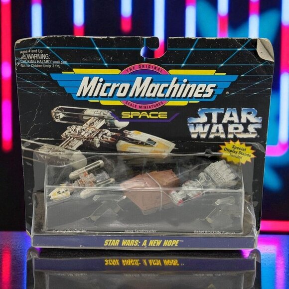 Star Wars Micro Machines A New Hope Vehicle Set Y-Wing & Sandcrawler Galoob 1994 - Picture 1 of 13